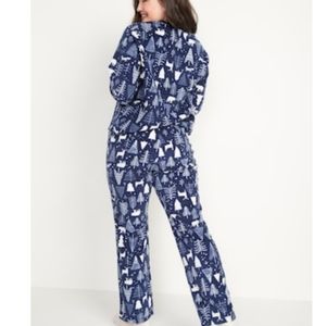 Old Navy | 2 Piece Matching Blue Printed Microfleece Pajama